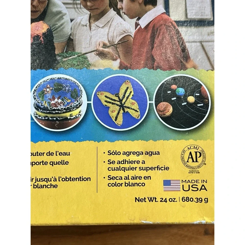 Activa FastMache Fast Drying‎ Papier Mache, Air Dryies to White Color 24oz NEW